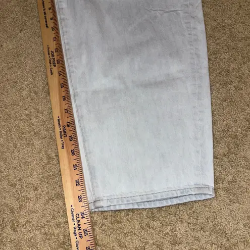 EDWIN DANI capri Barrel ankle Jean light wash cropped size 30 Blue