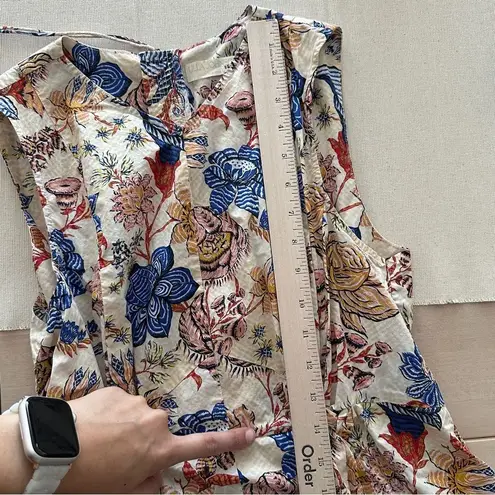 Ulla Johnson Dress 6 Kaiya Floral Magnolia Garden Tea Feminine Pleated Pockets