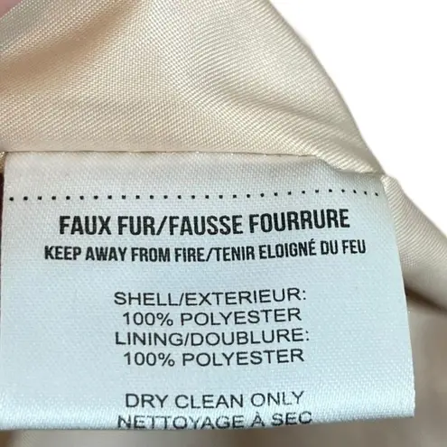 Apparis Maria Faux Fur Coat Brown Plush Women’s Size Small Hooded Open Front