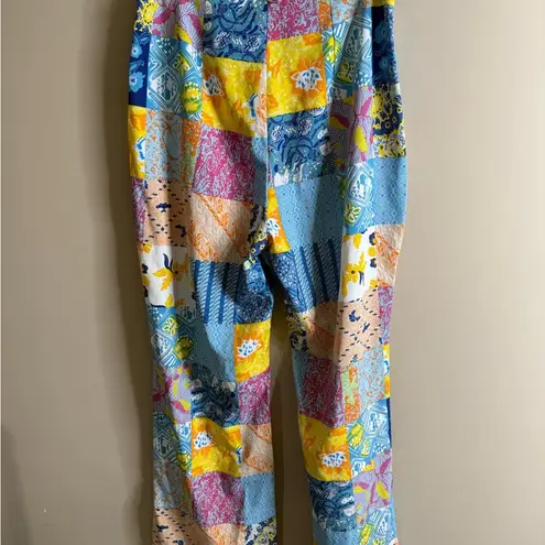 Cider Colorful Patchwork Pattern Pants xl