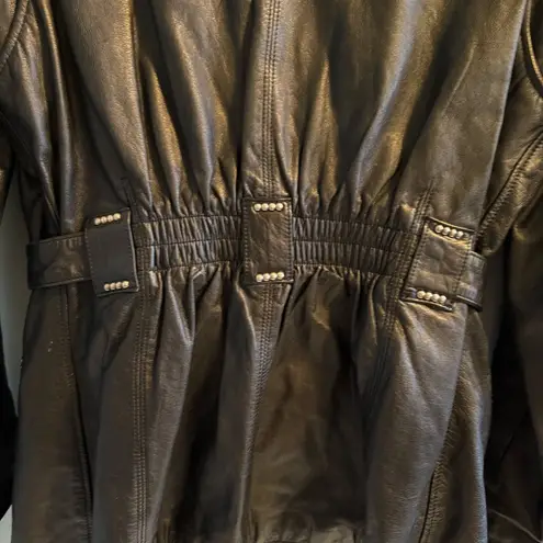 Harley Davidson  Women’s Black Leather Biker Riding Jacket