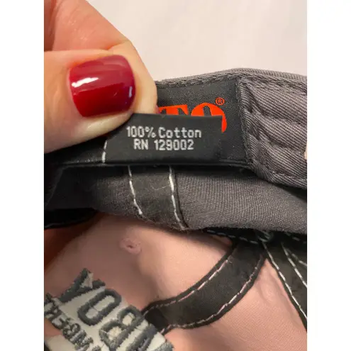 Miranda Lambert distressed tomboy baseball hat winged pistols pink and grey OS