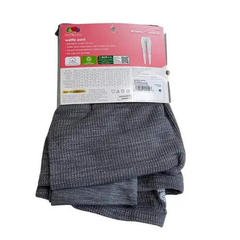 Fruit of the Loom  Ring Spun Eversoft Cotton Waffle Pant. Size Large (12-14)