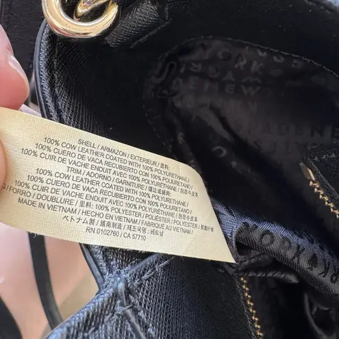 Kate Spade Laurel Way Hadlee Black Saffiano Leather Tote Crossbody Bag