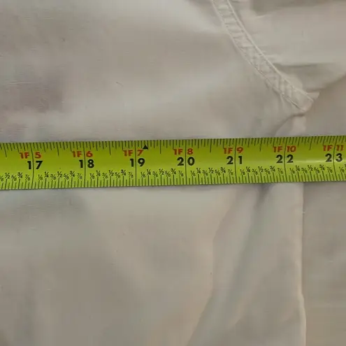 Erika & Company Vintage White Cotton Holiday Embroidered Shirt Womens Size Large