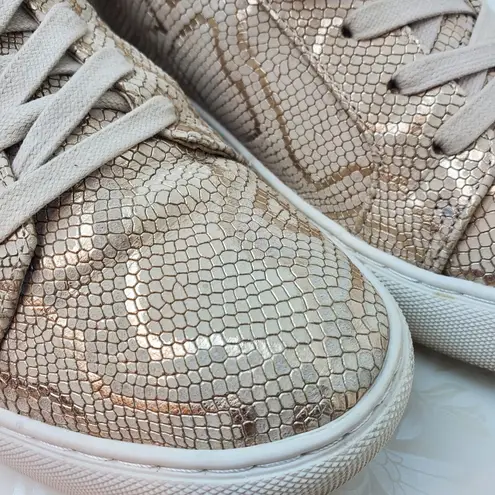 Kenneth Cole Kam Womens Size 8 ,Leather Lizard Print Shoes Tan