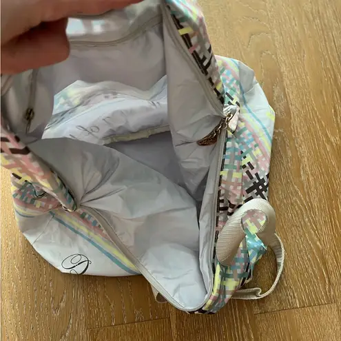 Pastel Plaid Travel Tote Pink