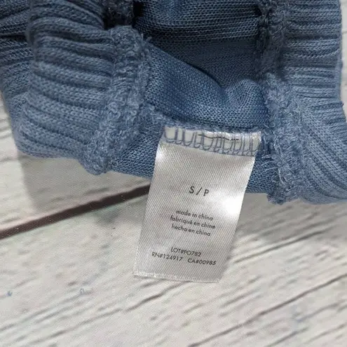 We Wore What Tie Halter Bra Top Storm S NWT | Ribbed Jersey Crisscross Halterneck