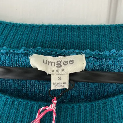 Umgee  NWT Puff Sleeve Boat Neck Sweater