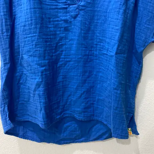 Tommy Bahama Blue Coral Isle Gauze Top Size Small