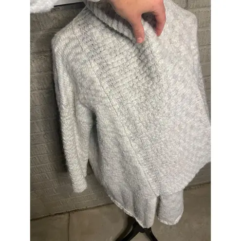 Look By M Womens Chunky Knit Open Front Shawl Collar Cardigan One Size White Size M