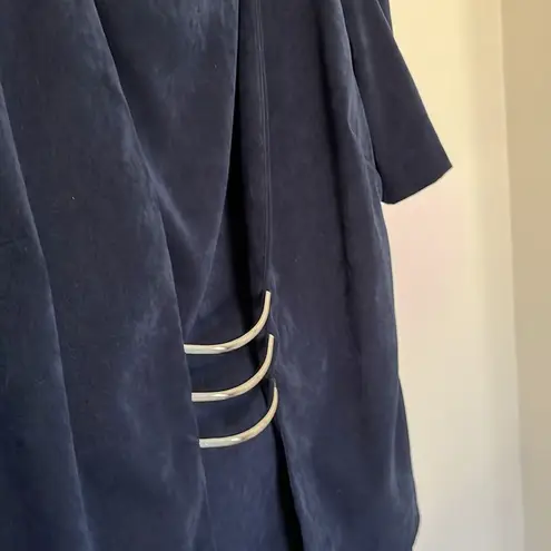 Vintage 90’s black Layered one piece career chic midi dress sophisticated Size 12