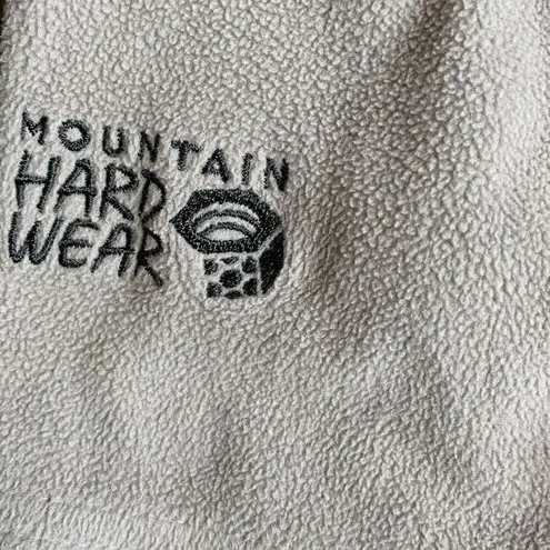 Mountain Hardwear Microchill Zip T Fleece Pullover gray women’s size medium