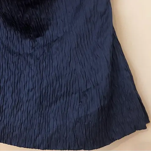 Tove Ida Bow Strapless Top Navy Blue Size 6