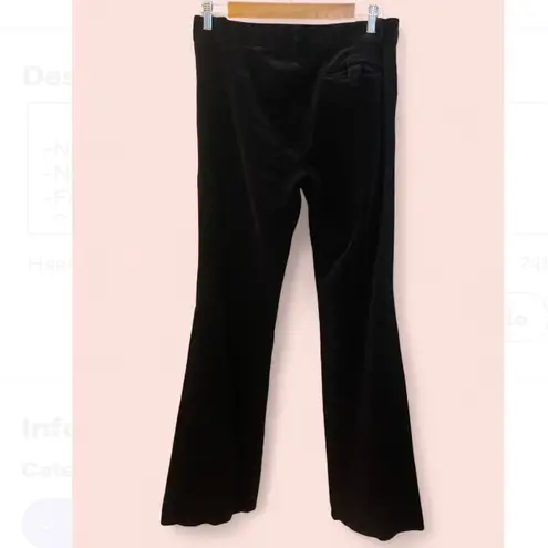 Ellen Tracy Black Velvet Flare Pants slacks woman’s size 10 SEE measurements