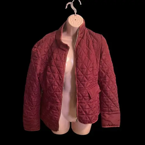 T A COALITION Women’s Quilted Fur Lined Coat Red Size Small Red