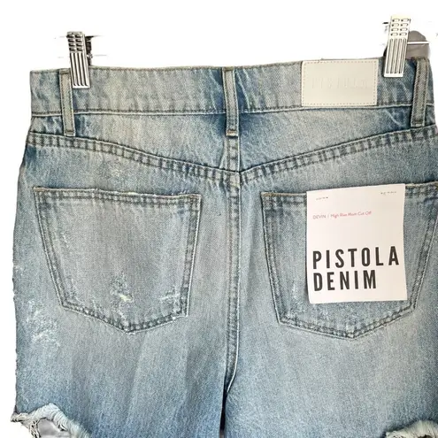 Pistola - NWT Devin Mom Cutoff Denim Shorts in Savage Blue Sz 27