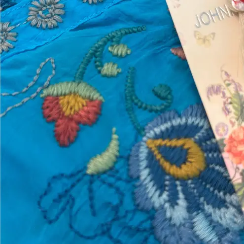 Johnny Was extremely heavily embroidered bell sleeved Maverick blouse NWT RARE