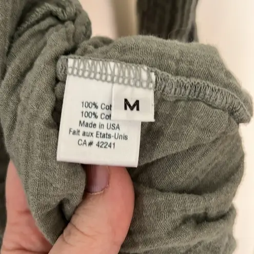 Stark X Rio Shirt Olive Green Gauze Button