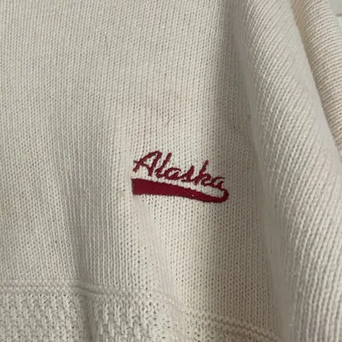 Alaska vintage knitted oversized cream off white sweater Size L