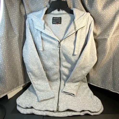 Mondetta Women’s Heather Gray Fleece Hoodie Canada Embossed Size med Front Zip