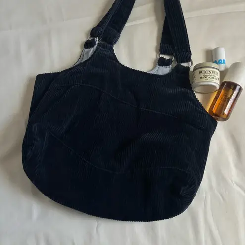 Corduroy Shoulder Bag Blue