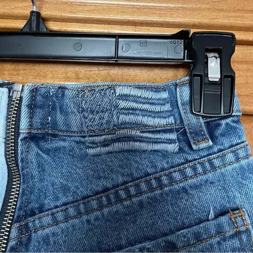 Revice Denim  Yin Yang Two Tone Zip High Rise Jean Shorts Size 25 - Image 9