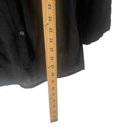 F.A.N.G Y2k Size Medium Black Babydoll Romantic Lace Semi Sheer Blouse Top