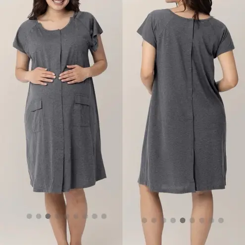 Kindred Bravely Universal Labor & Delivery Gown Grey Heather Gray Size undefined