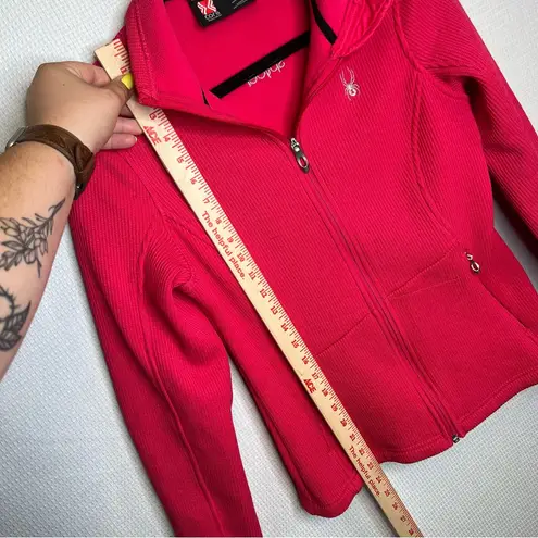 Spyder | Medium Hot Pink Ski Jacket Tailored Fit Full Zip Up Jacket Coat