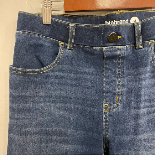 Betabrand Yoga Denim Bootcut 4 Pocket Pull On Jeans in Dark Wash