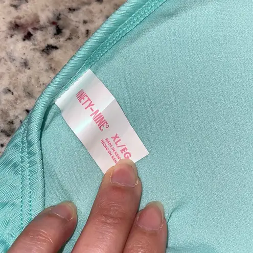 Ninety Nine Bikini Set 2pcs Light Green Ribbed L Bottom XL Top NWT Green Size L