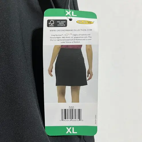Greg Norman Skirt Skort Women's XL Black Stretch Dark Wash Performance Pull On
