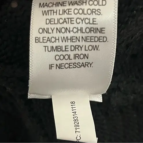 Ophelia Roe Women’s Ophelia Roe Open Knit Sleeveless Dress Cover Up Size Medium Black