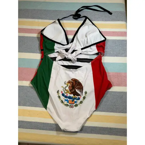 None NWOT Mexican Flag One Piece Sz M