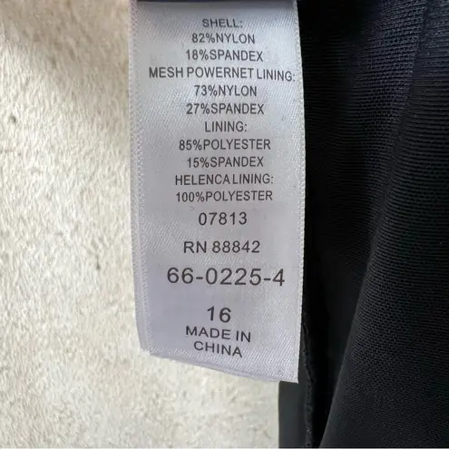 Swimsuits For All Fringe Bandeau One Piece Black Size 16