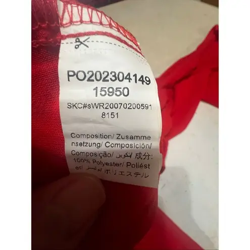 Wdirara Wrap/Apron Wide Leg Pants Red Sz L NWT Size L