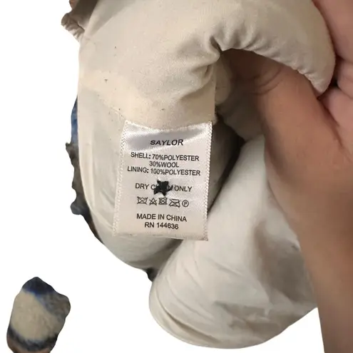 Saylor Tieghan Trucker Wool Blend Jacket Medium