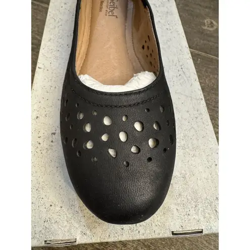 Josef Seibel Pippa Ballet Flat Womens Shoes Size EU 39 US 8 Die Cut Black