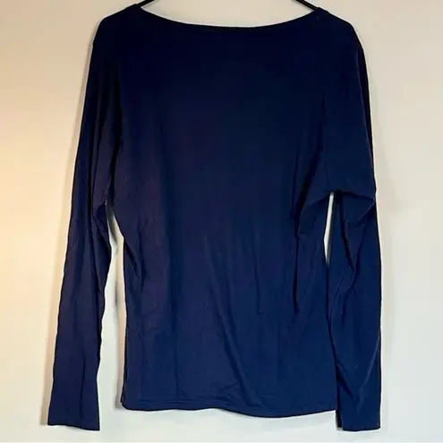 Fanatics NFL Chicago Bears Reppin' the North Navy and Orange Long Sleeve Tee - L