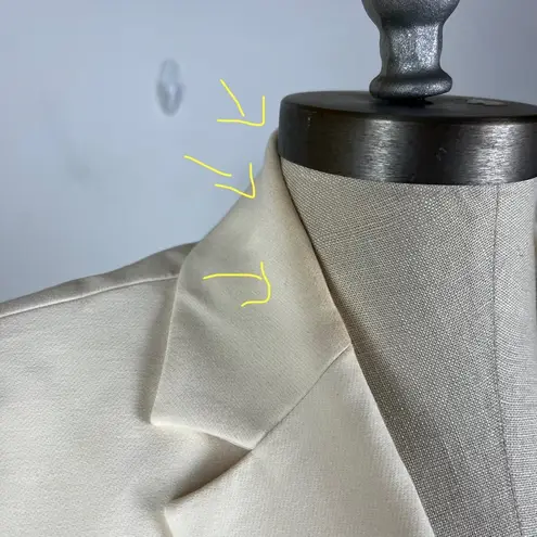 Rebecca Taylor Cream Single Button Blazer