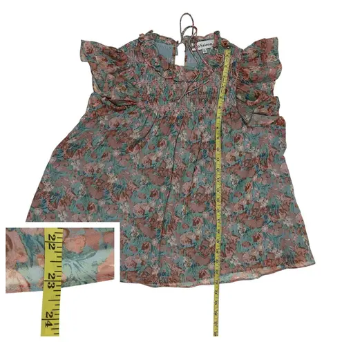 En Saison Adelina Smocked Floral Top
