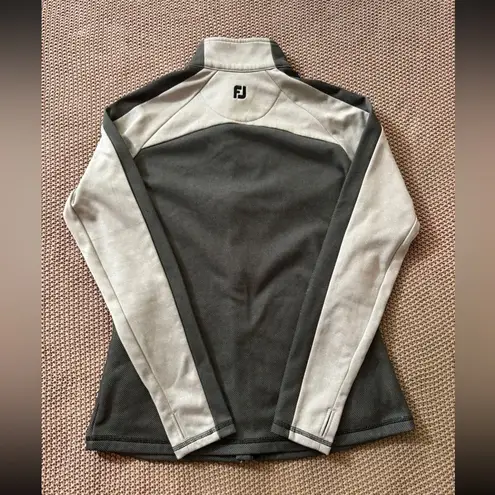 FootJoy Golf Jacket Womens Full Zip Mock Collar Thumbholes‎ Hazeltine Logo Sz S