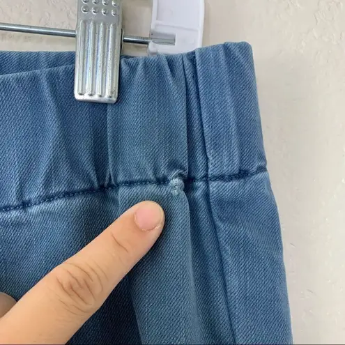 Soft Surroundings Blue Snap Up Ankle Leggings