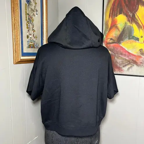 alo Yoga Hoodie Black Short Sleeve Sweatshirt ( Small ) Gym Fitness Athleisure