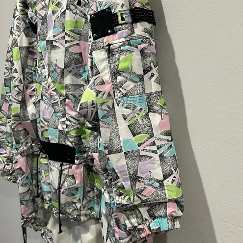 Kaelin Vintage Black w/ Accent One Piece Insulated Ski Suit Womens Size 12 White Size L