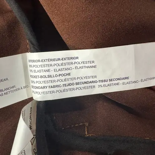 Denim & Flower Small Faux Suede Jacket Full-Zip Pocket Stretch Ricky Singh Brown