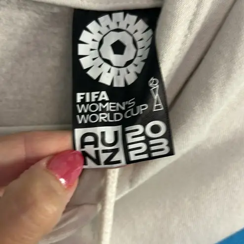 FIFA Women's World Cup color block hoodie 2023 AU NZ cropped collectors pastel Gray Size undefined