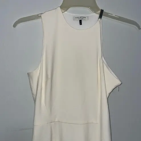 Halston Heritage Halston Herritage Off-White Sleeveless Dress