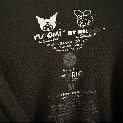 Sanrio My Melody & Kuromi Black T-Shirt Size Medium